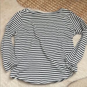 Mango striped 3/4 sleeve tee
